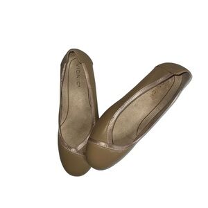 Vionic Women's Tan Caroll Leather Ballet Flats Sz 7.5